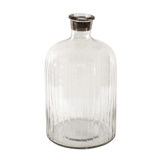 Belques Line Cut Glass Bottle