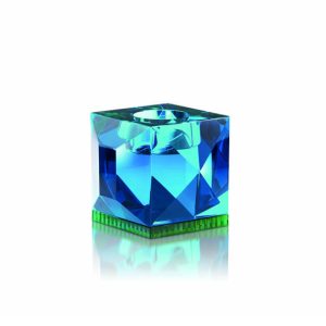 Ophelia Candleholder, Azure/Green