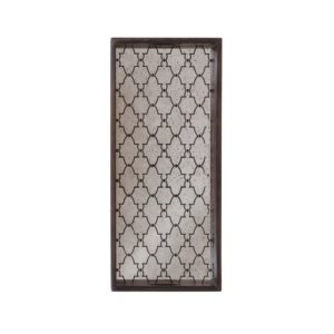 Bronze Gate Mirror Rectangular Tray, Medium