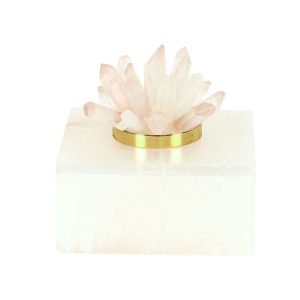 White Marble Box with White Crystal